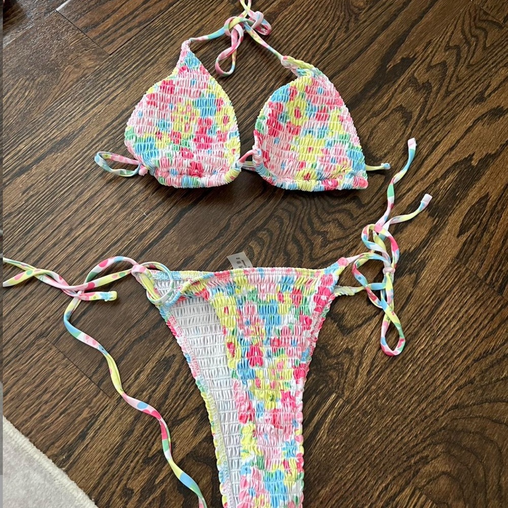 Colorful Floral Bikini Set